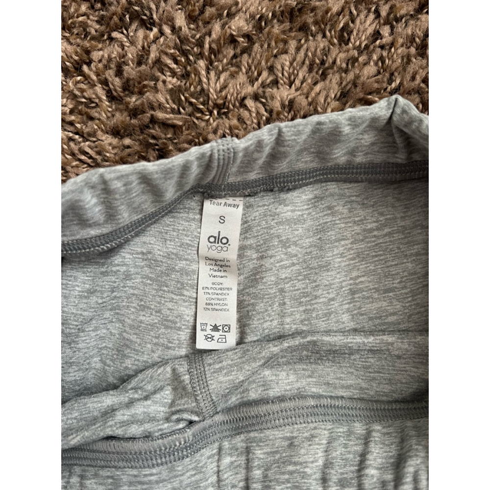 Women's Alo Yoga Biker Shorts Size S Gray - Picture 5 of 5